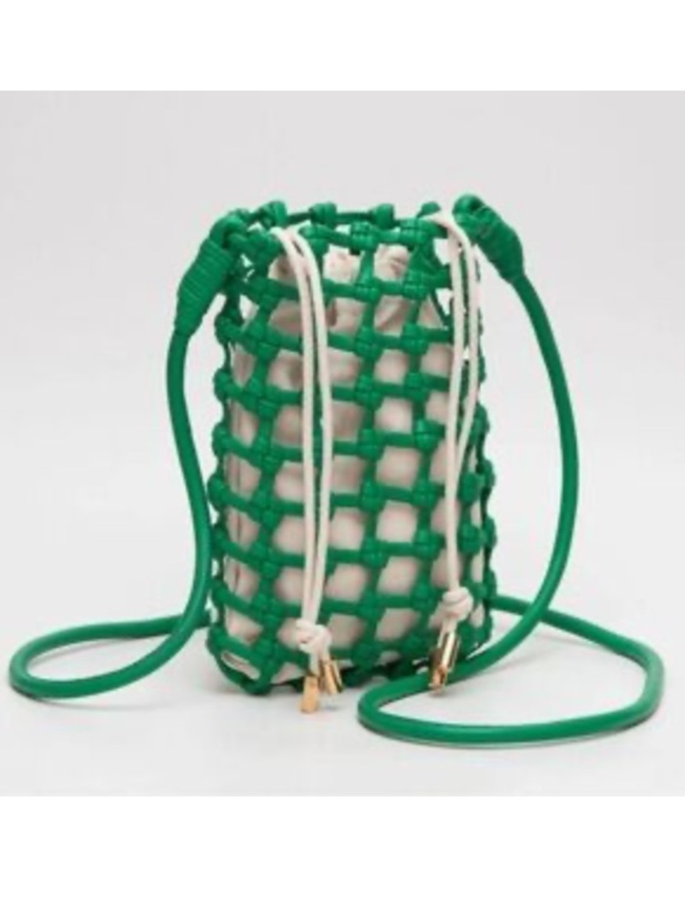 Crochet Crossbody Woven Green Bag